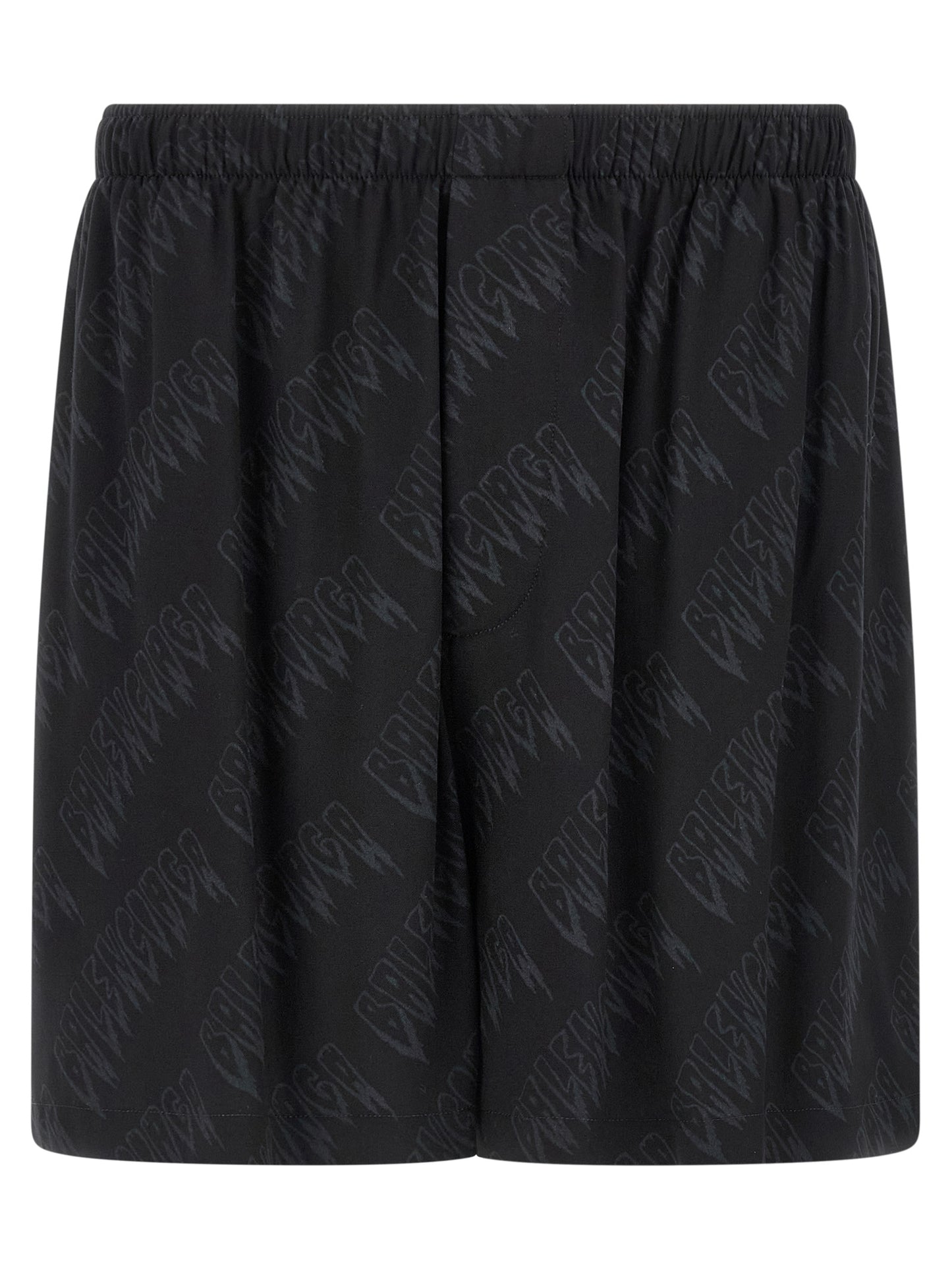 Balenciaga Black Fluid Viscose Bermuda Shorts