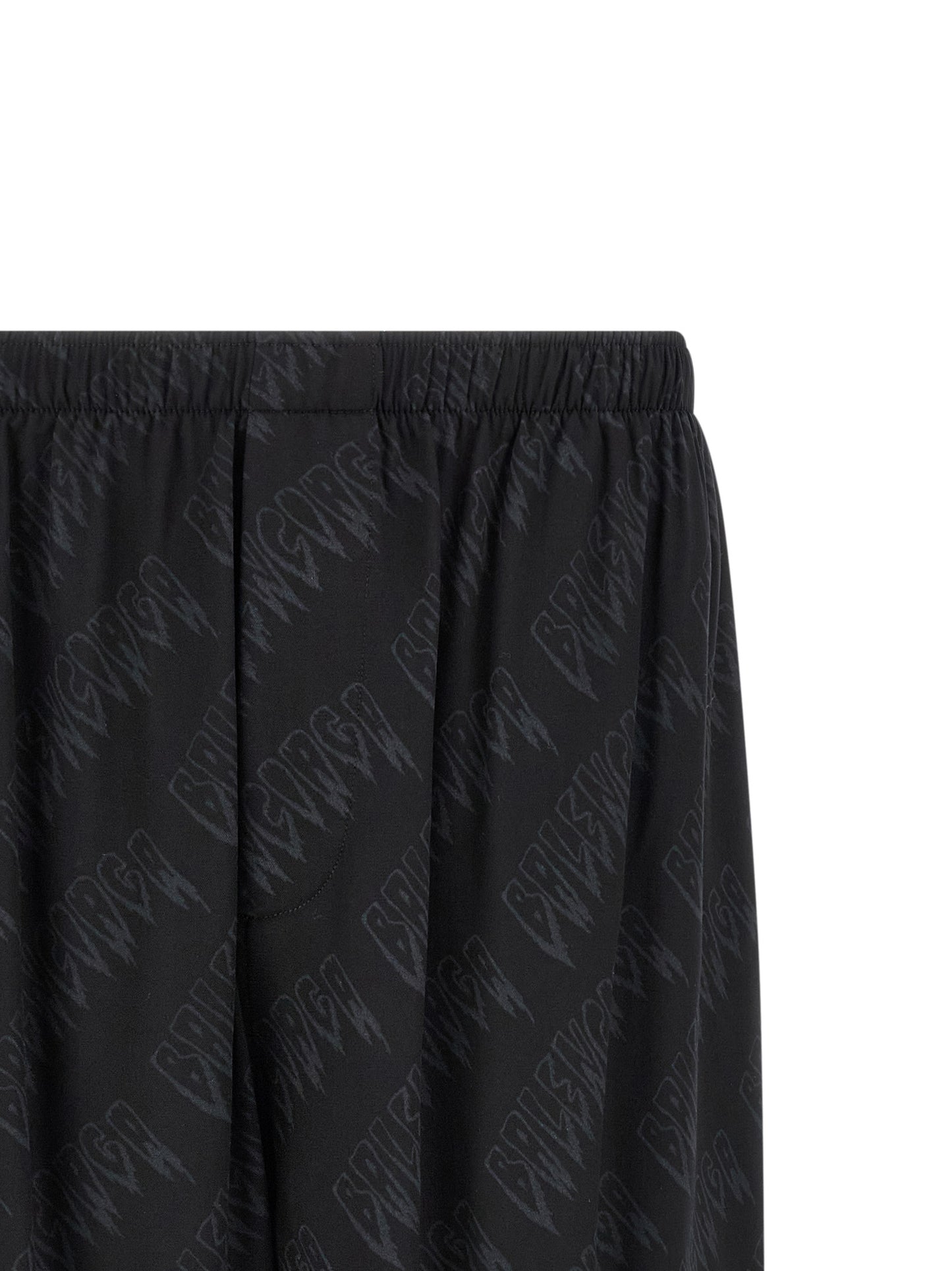 Balenciaga Black Fluid Viscose Bermuda Shorts
