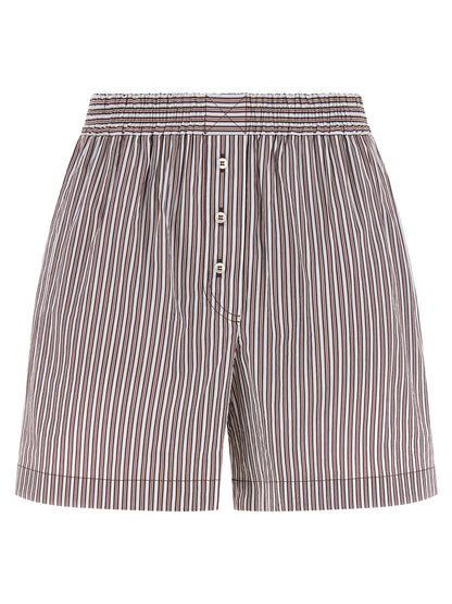 Brunello Cucinelli Bordeaux Cotton Bermuda Shorts