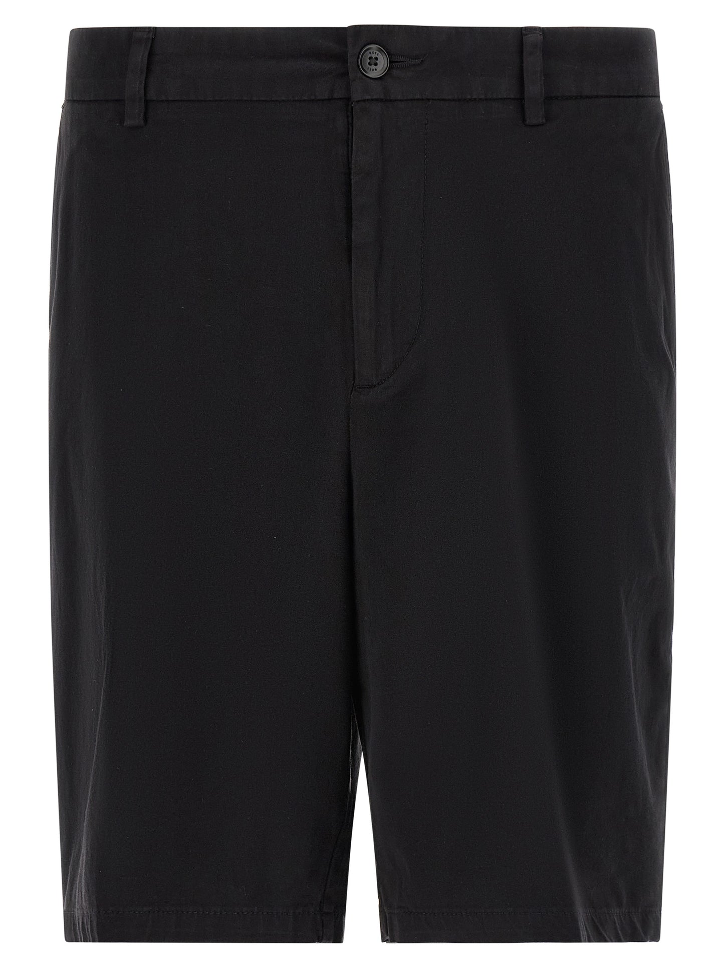 Hugo Boss Black Cotton Bermuda Shorts