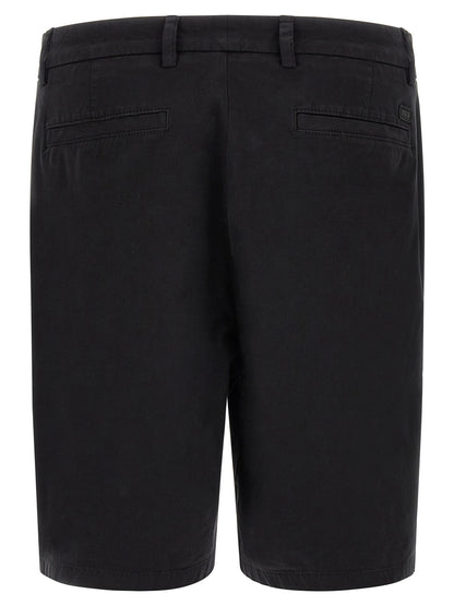 Hugo Boss Black Cotton Bermuda Shorts