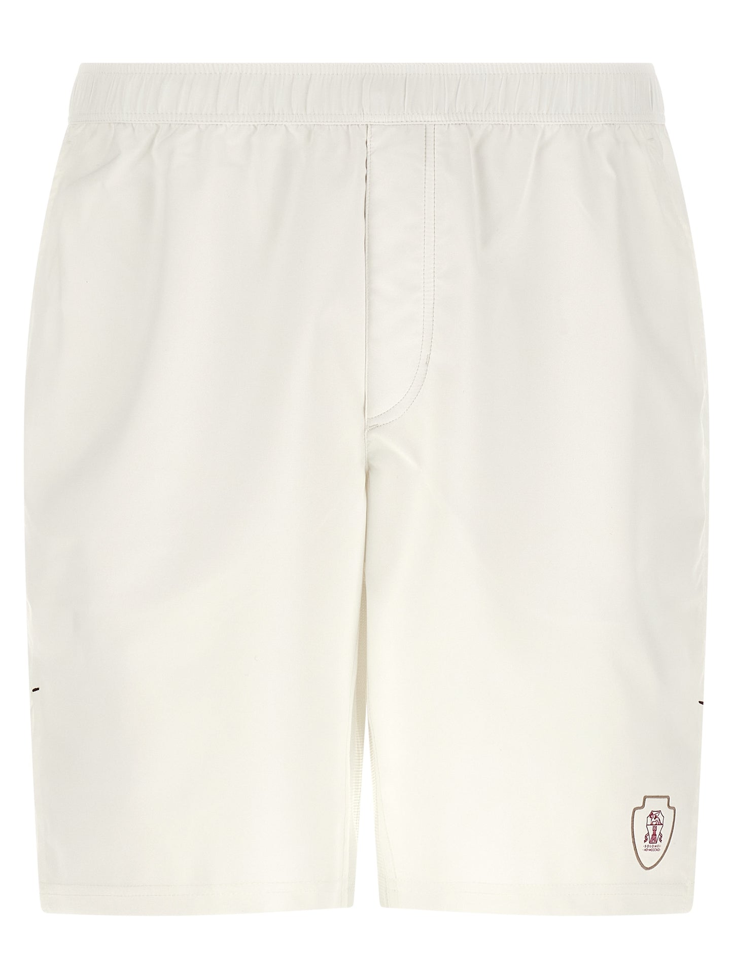 Brunello Cucinelli White Polyester Bermuda Shorts - XXL