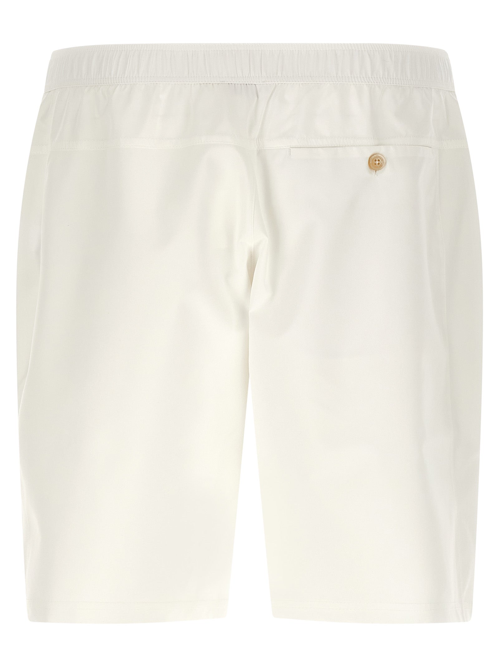 Brunello Cucinelli White Polyester Bermuda Shorts - XXL