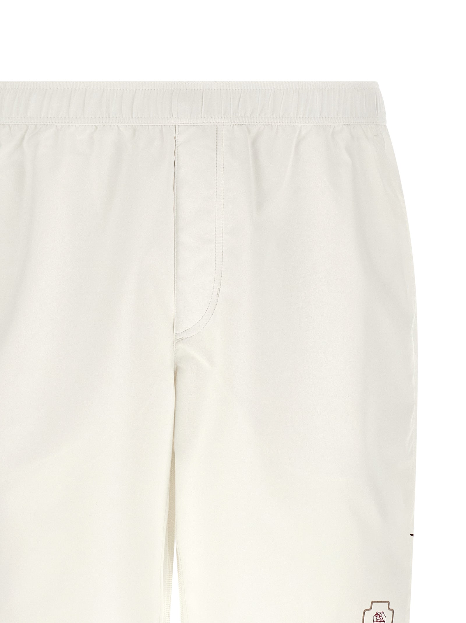Brunello Cucinelli White Polyester Bermuda Shorts - XXL