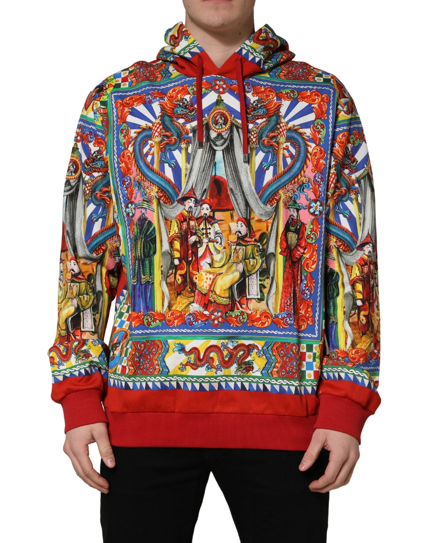 Dolce & Gabbana Chinese Palace of Palermo Dragon Dynasty Print Runway Hoodie