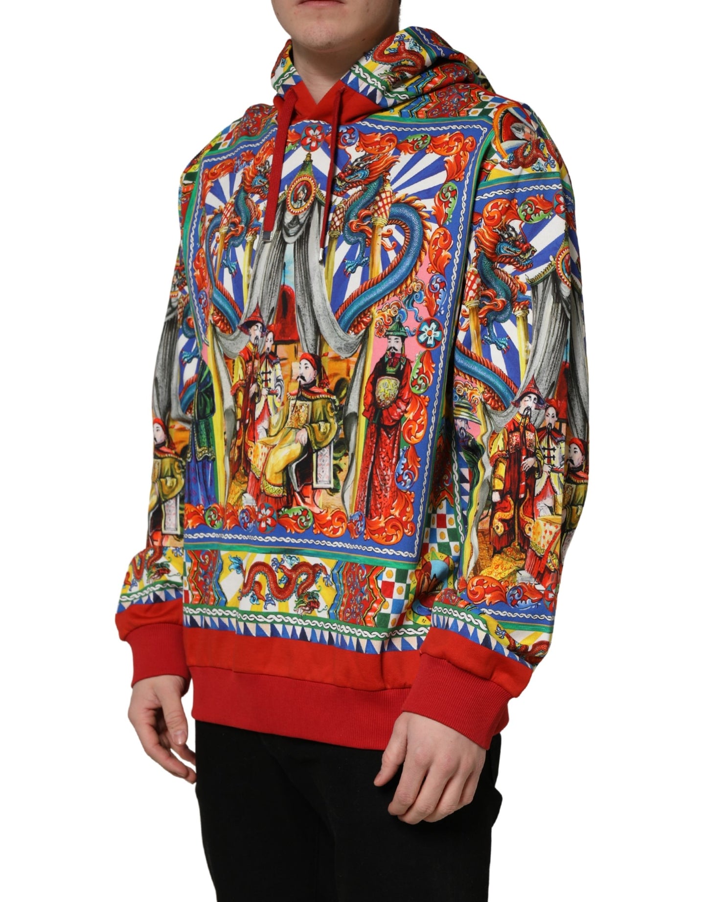 Dolce & Gabbana Chinese Palace of Palermo Dragon Dynasty Print Runway Hoodie