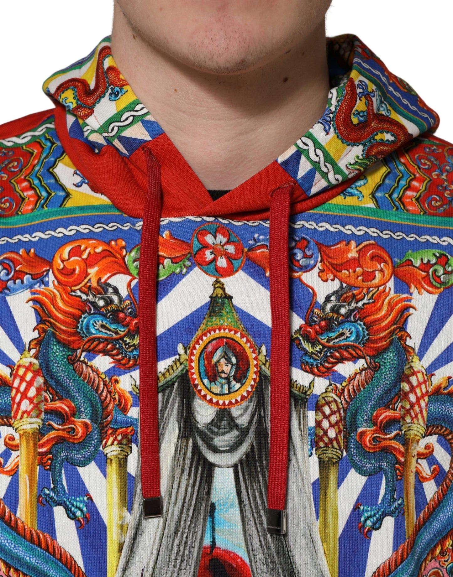 Dolce & Gabbana Chinese Palace of Palermo Dragon Dynasty Print Runway Hoodie