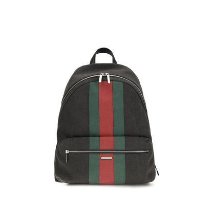 Gucci Black Large Web Backpack