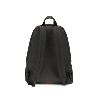 Gucci Black Large Web Backpack