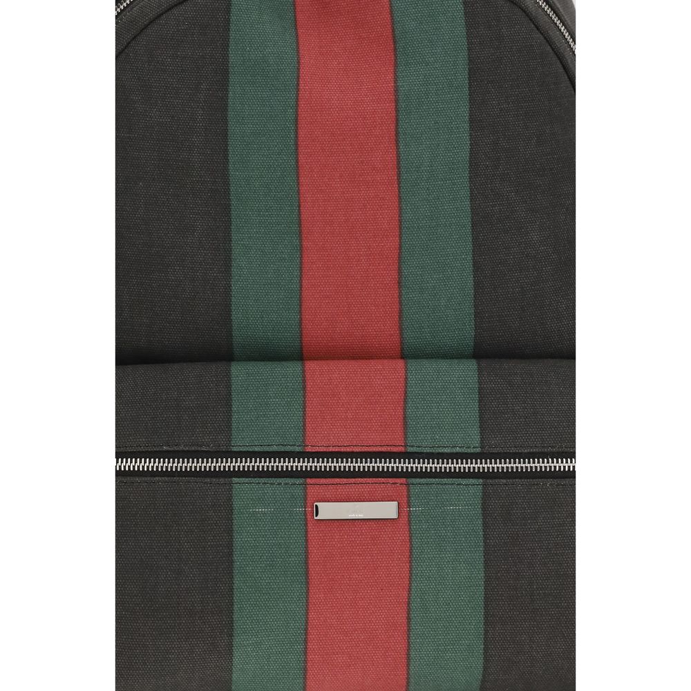 Gucci Black Large Web Backpack