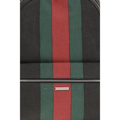 Gucci Black Large Web Backpack