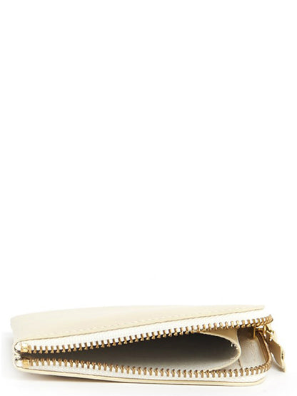 Comme Des Garçons Classic Line Beige Cowhide Cardholder