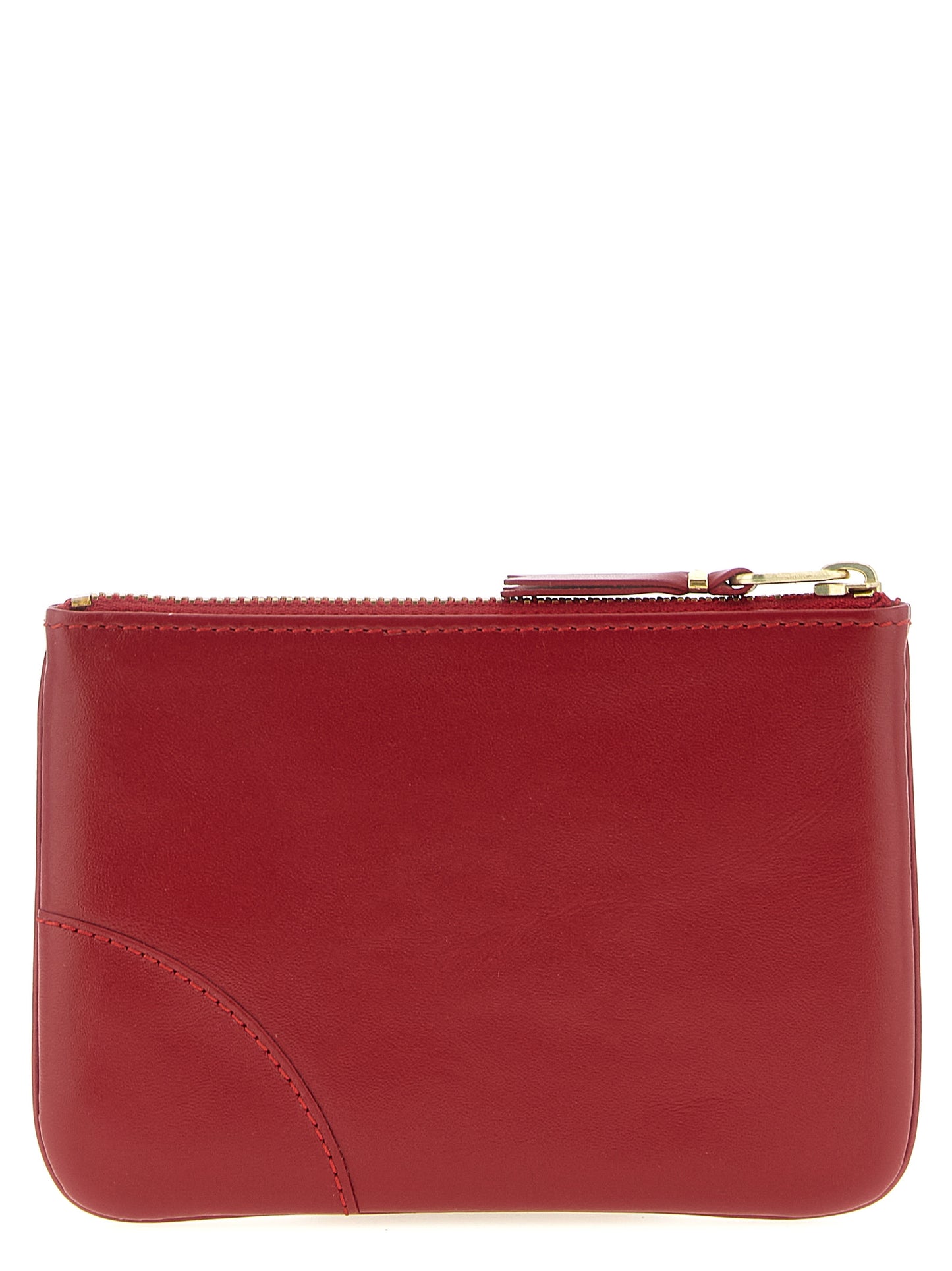 Comme des Garçons Multicolor Calfskin Cardholder in Red