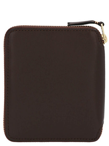 Comme Des Garçons Brown Cowhide Zip-Around Wallet