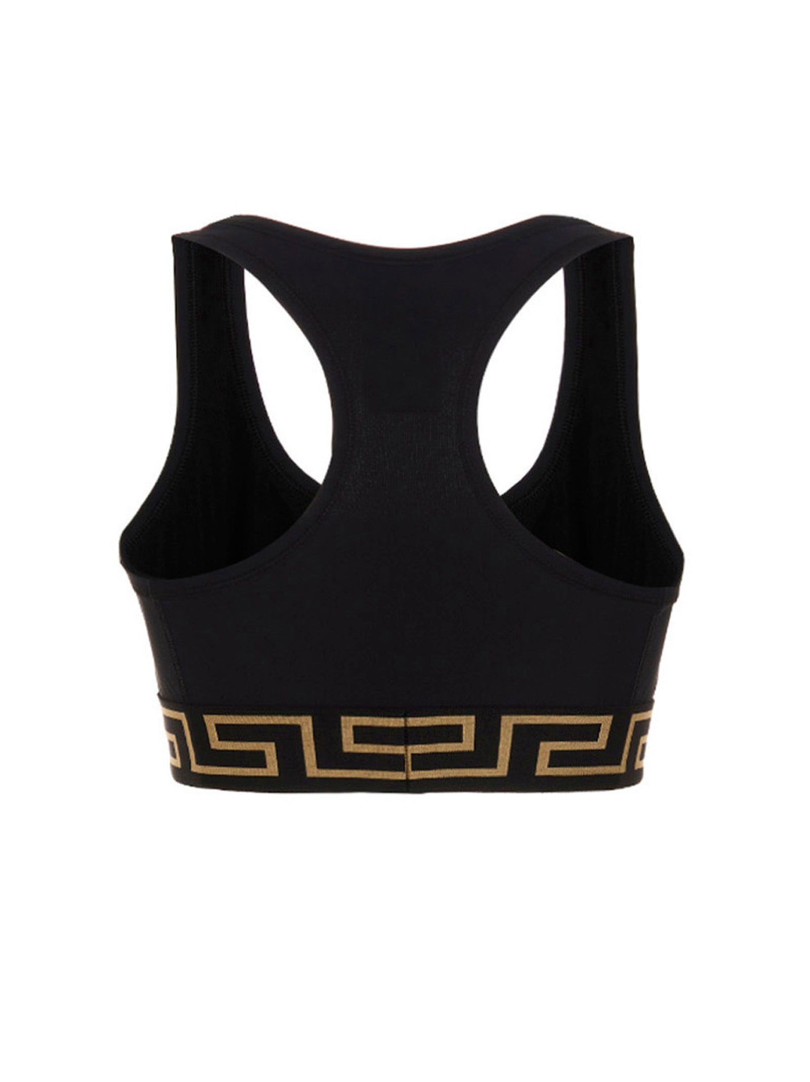 Versace Black Polyamide Medusa Sport Bra