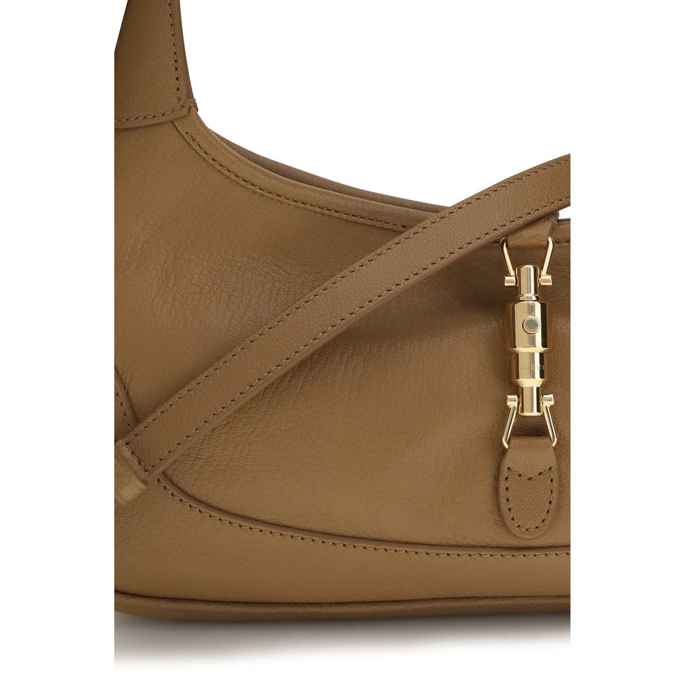 Gucci Beige Calf Leather Medium Jackie Slim Shoulder Bag