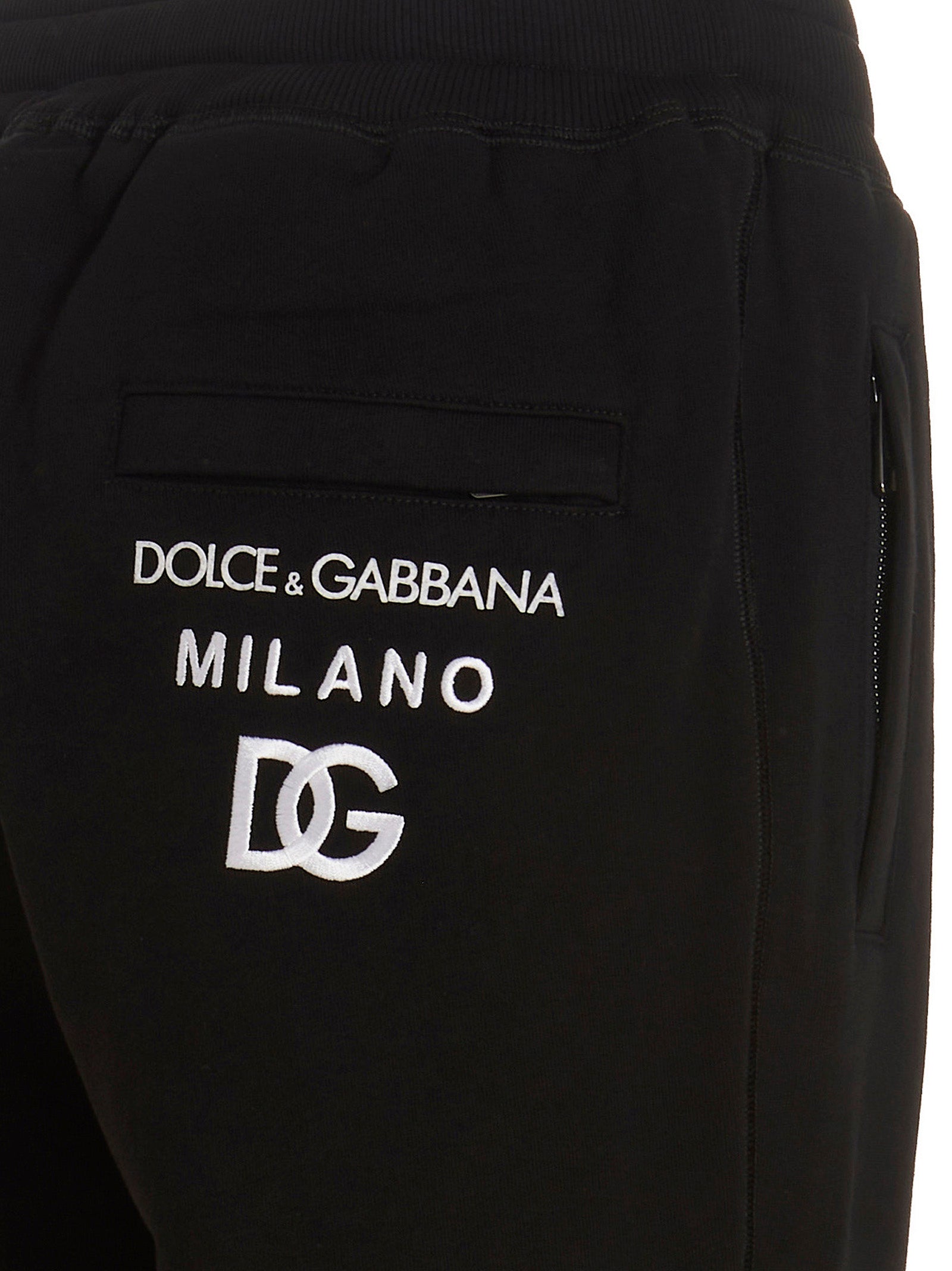 Dolce & Gabbana Black Cotton Joggers