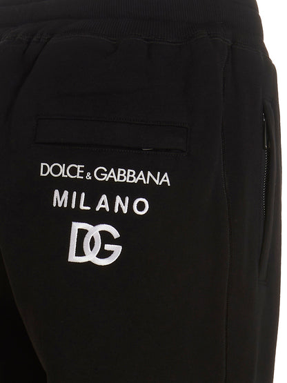 Dolce & Gabbana Black Cotton Joggers