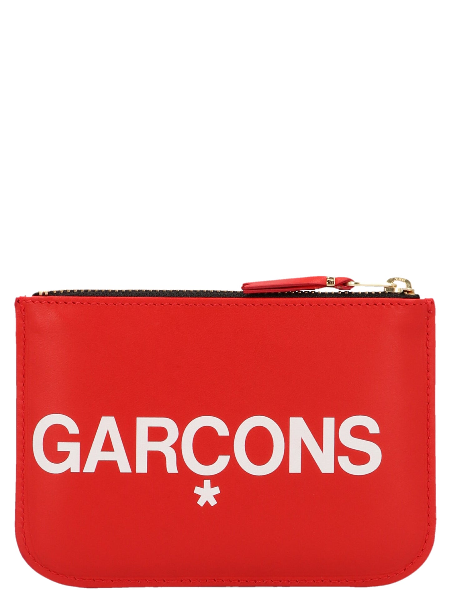 Comme Des Garçons Multicolor Calfskin Cardholder in Red