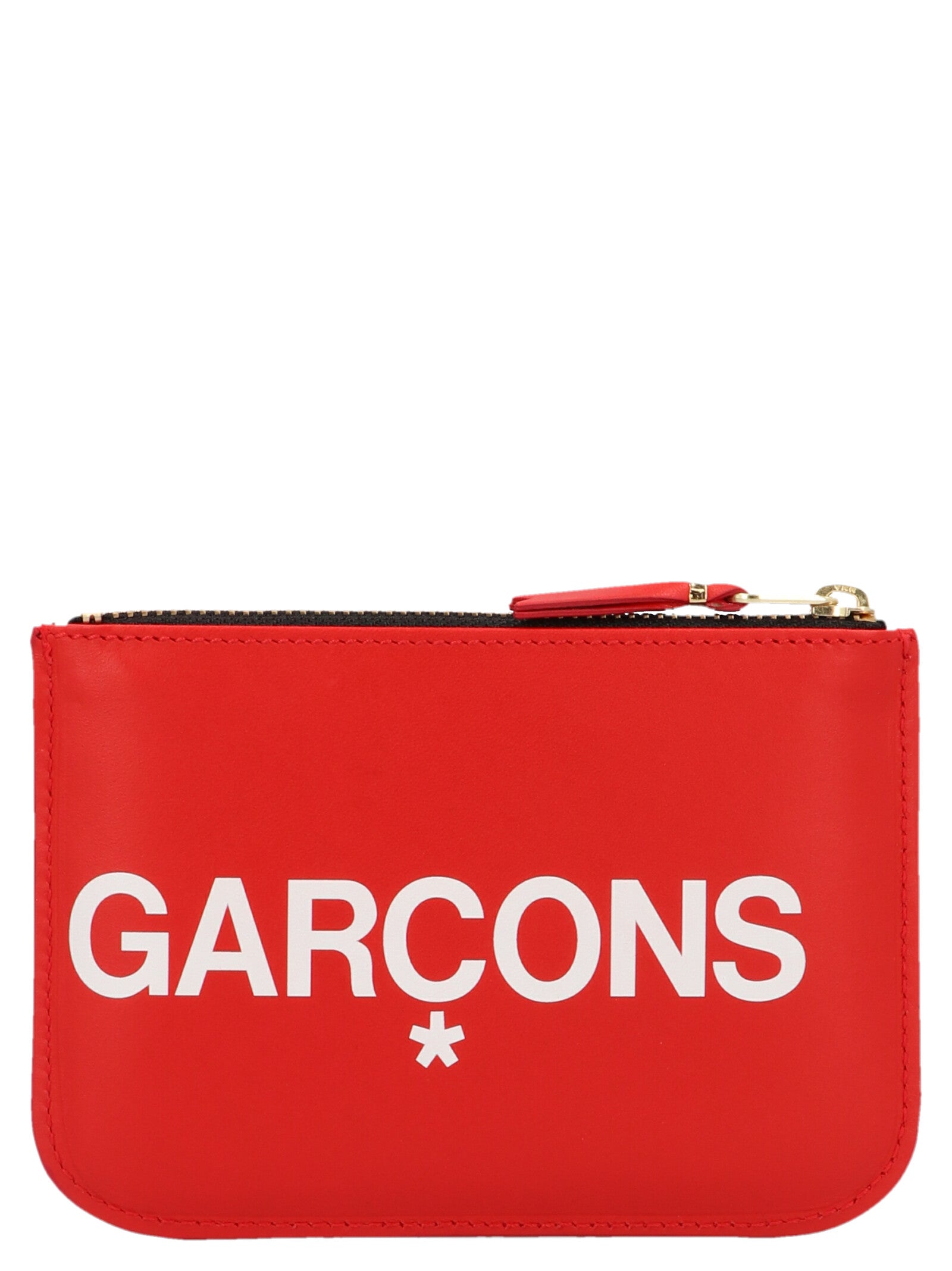 Comme Des Garçons Multicolor Calfskin Cardholder in Red