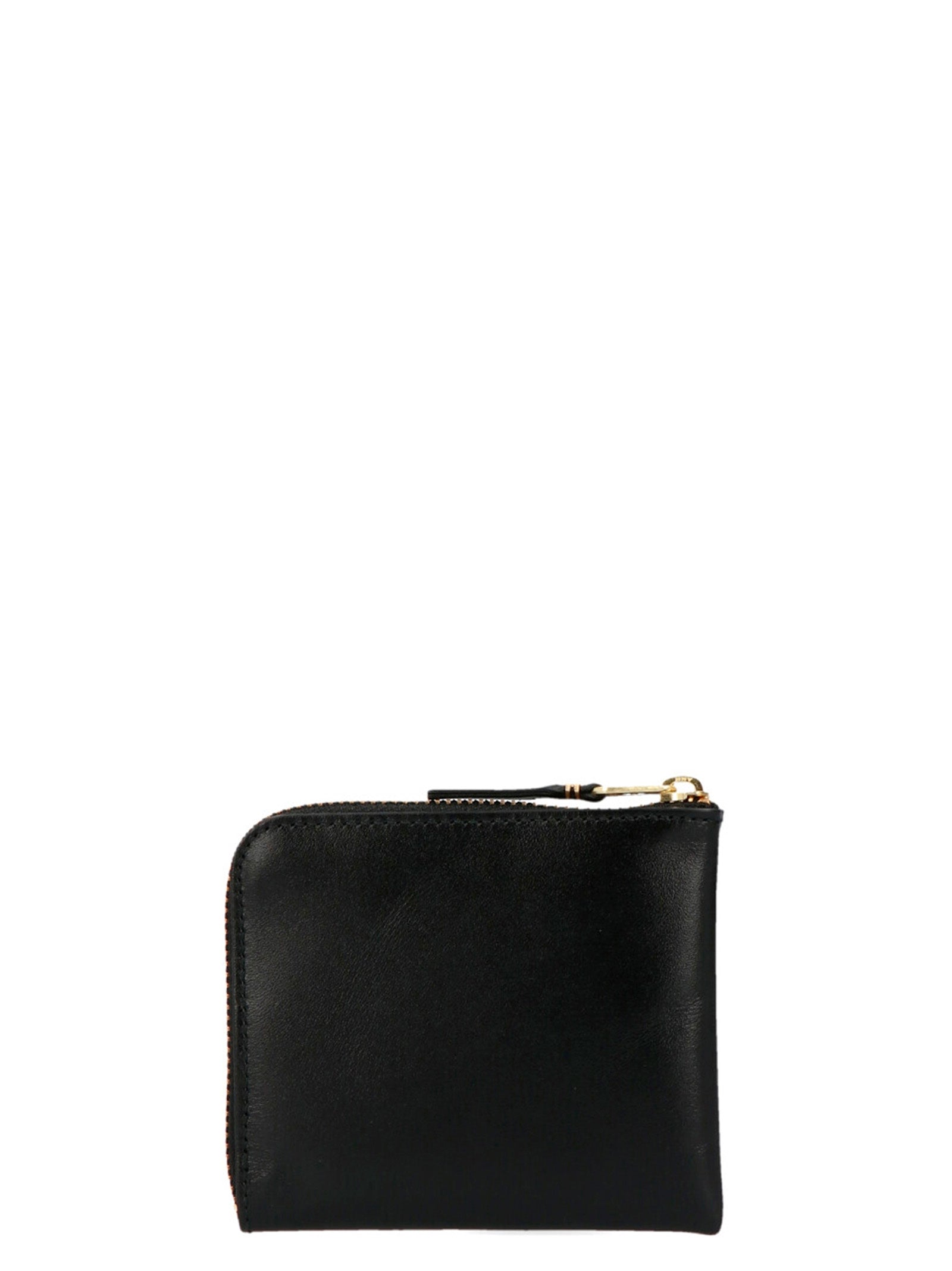 Comme des Garçons Black Calfskin Zip-Around Wallet
