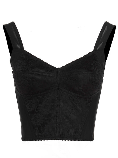 Dolce & Gabbana Black Polyamide Tank Top
