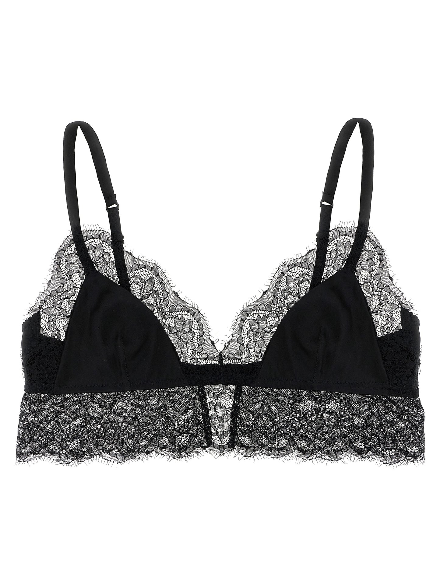 Dolce & Gabbana Black Silk Bra