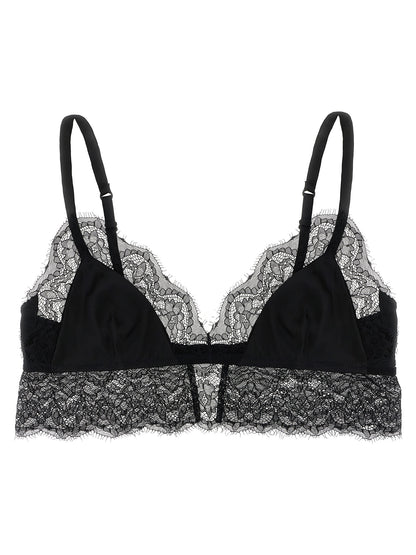 Dolce & Gabbana Black Silk Bra
