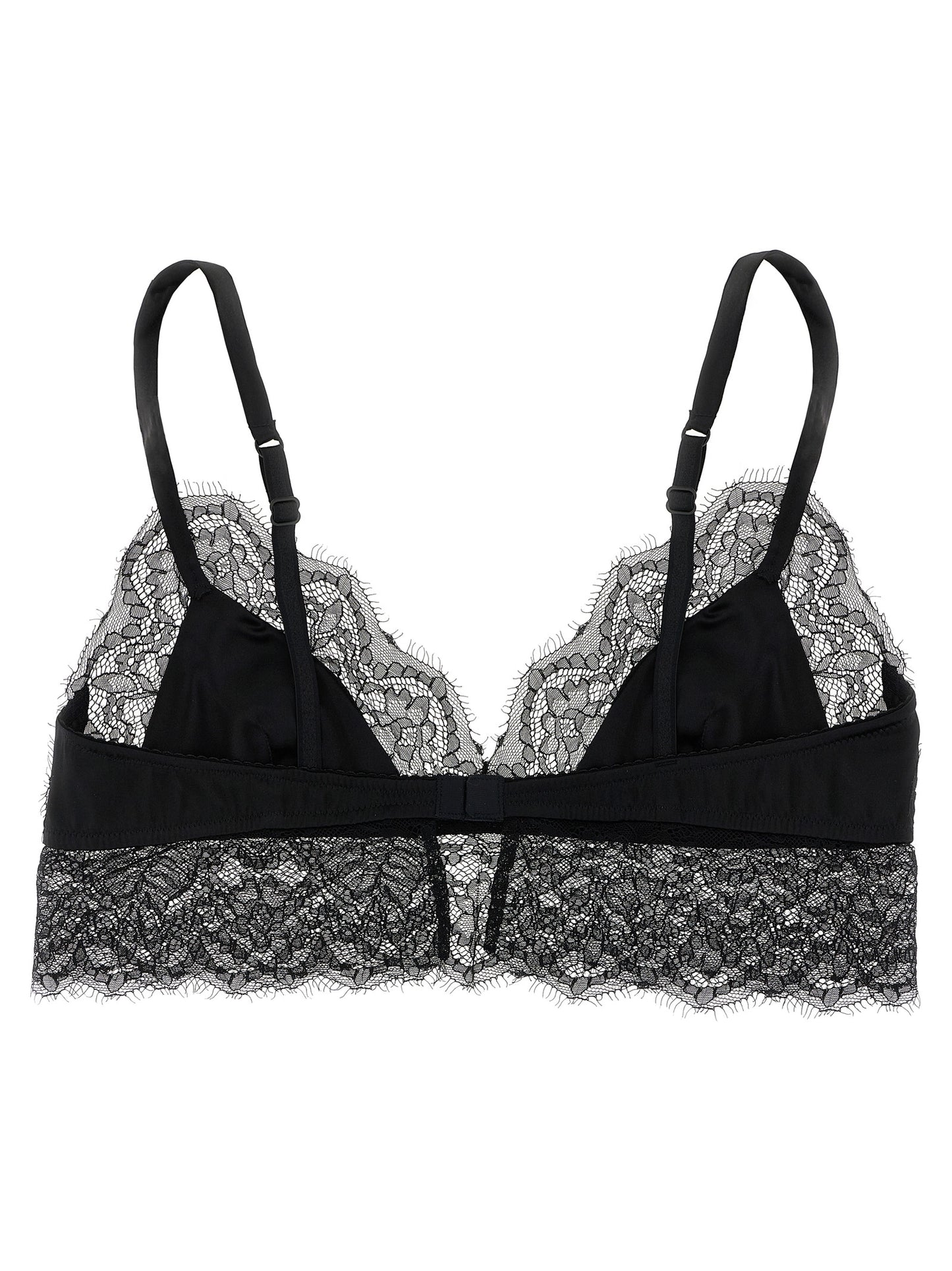 Dolce & Gabbana Black Silk Bra