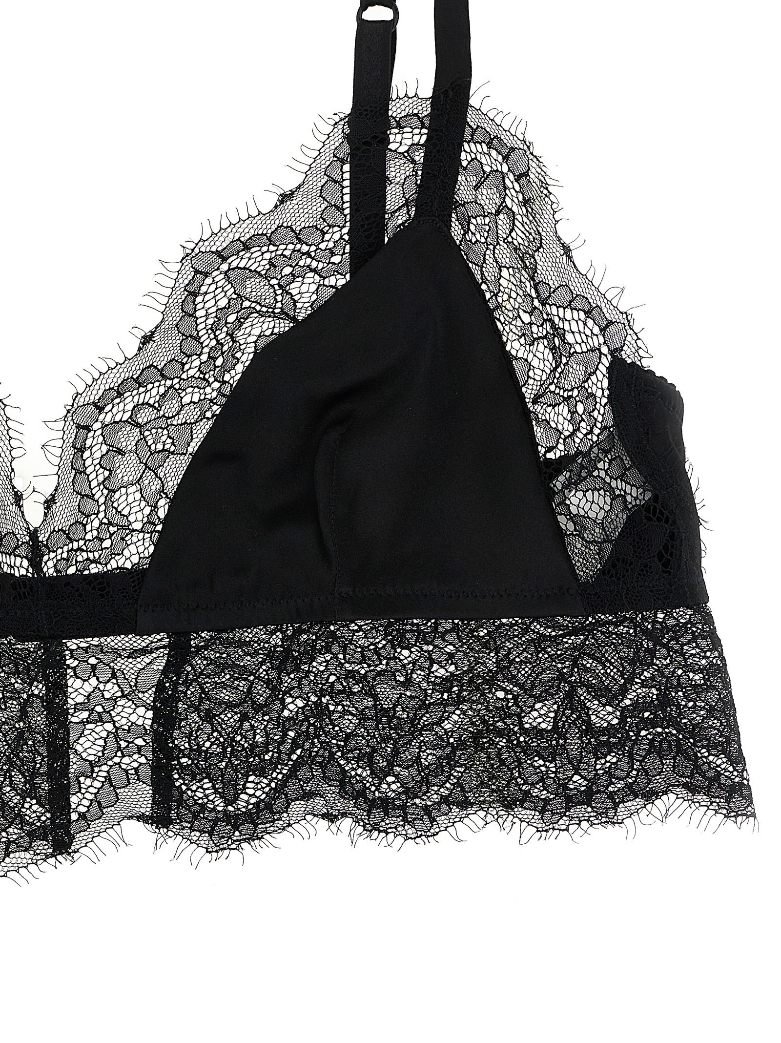 Dolce & Gabbana Black Silk Bra