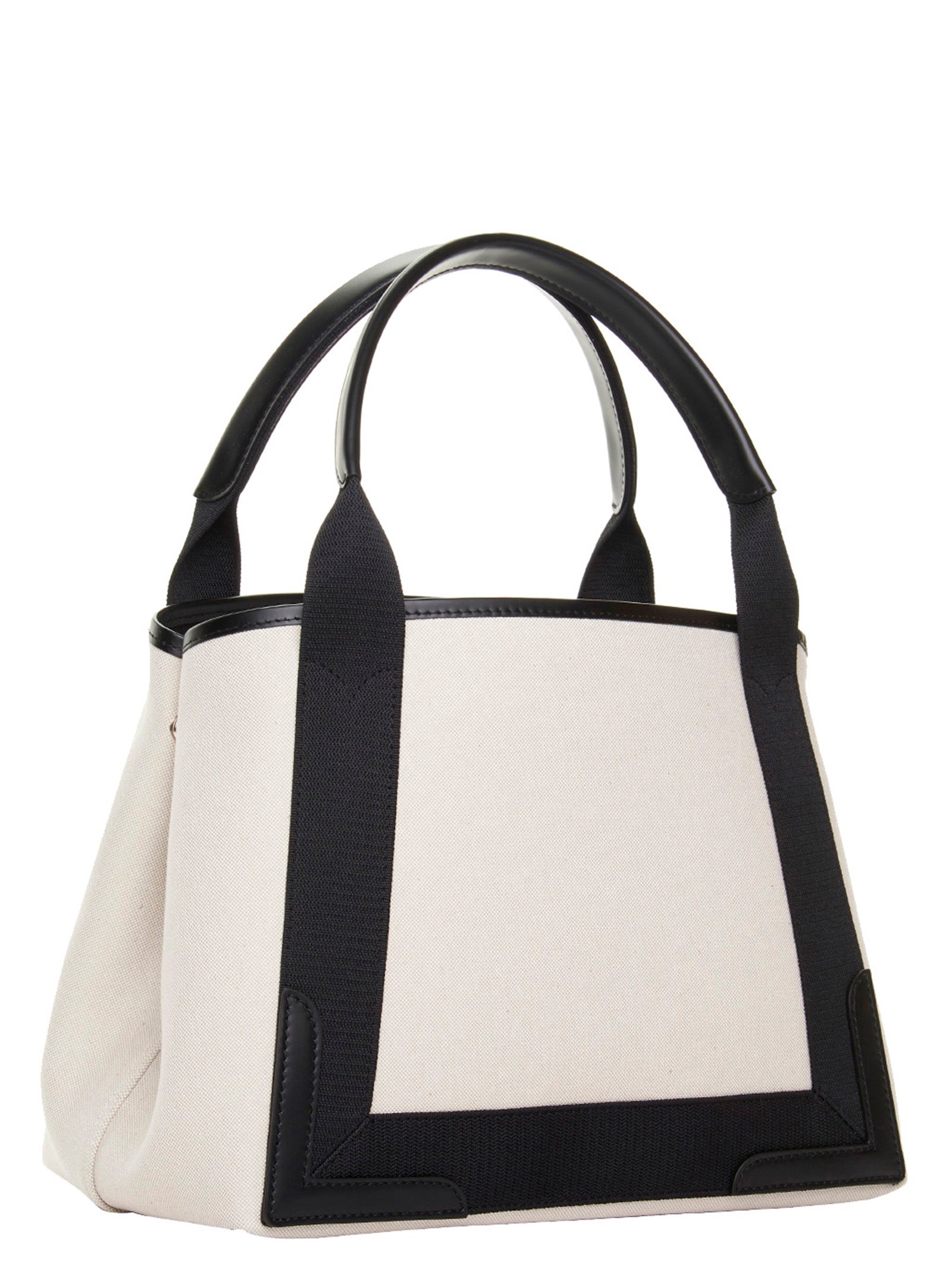Balenciaga Small ‘Navy Cabas’ Bicolor Canvas Tote Bag