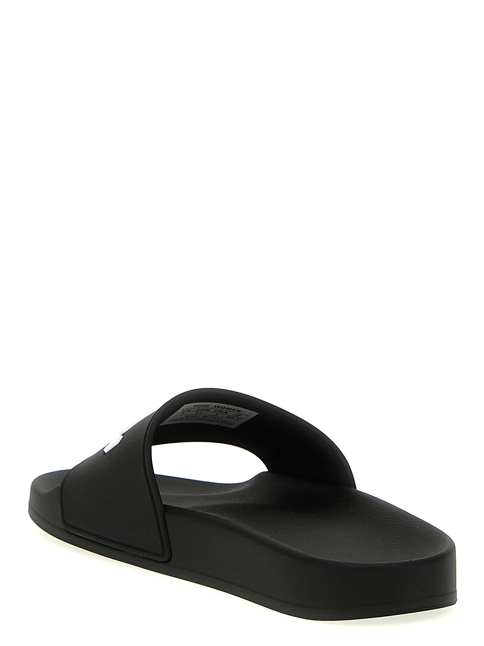 Balenciaga Bicolor Plastic Slides - White/Black, EU40/US10