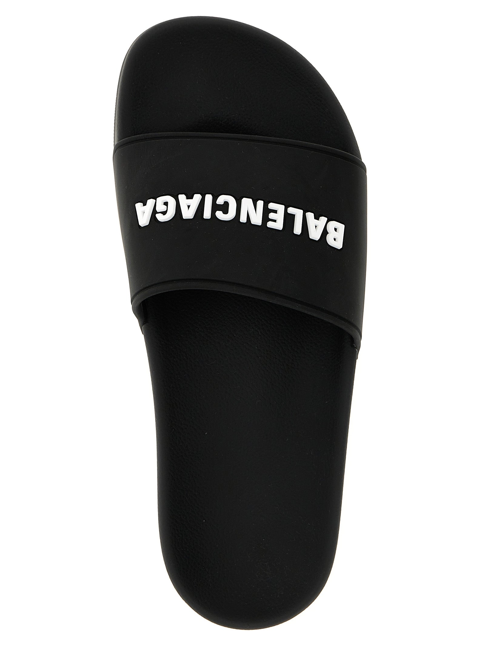 Balenciaga Bicolor Plastic Slides - White/Black, EU40/US10