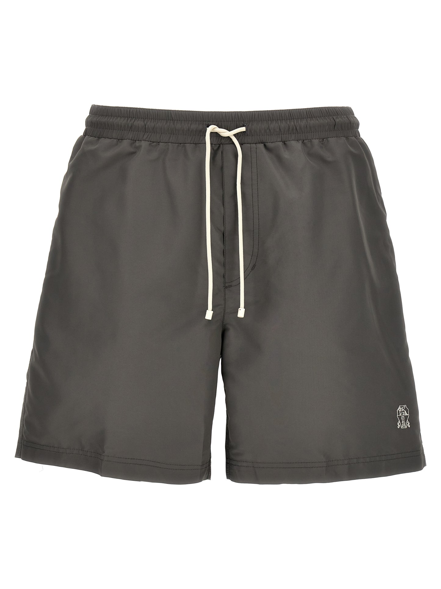 Brunello Cucinelli Gray Polyester Shorts - 3XL