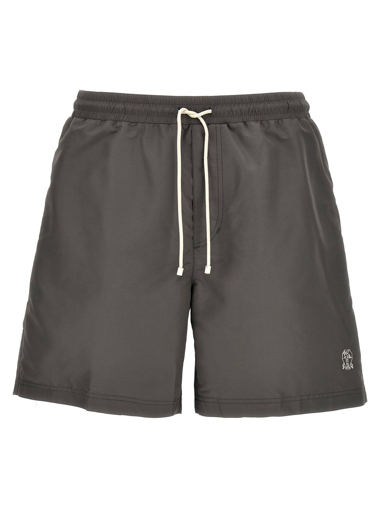 Brunello Cucinelli Gray Polyester Shorts - 3XL