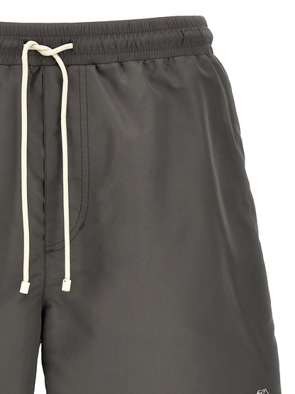 Brunello Cucinelli Gray Polyester Shorts - 3XL