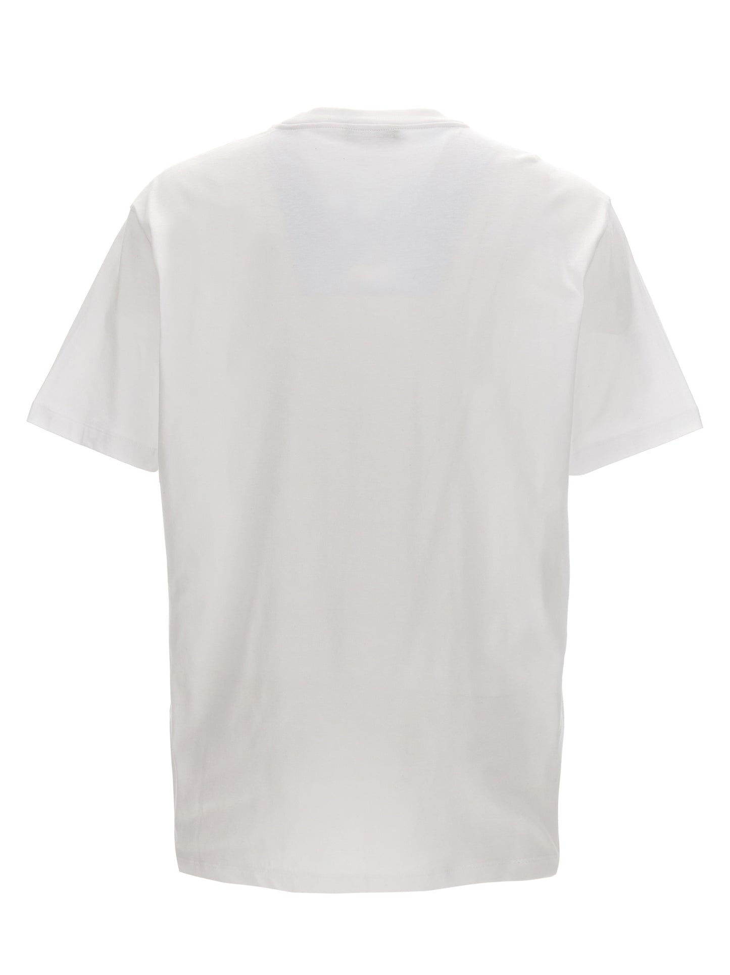 Versace White Cotton Crew Neck T-Shirt with Medusa Logo
