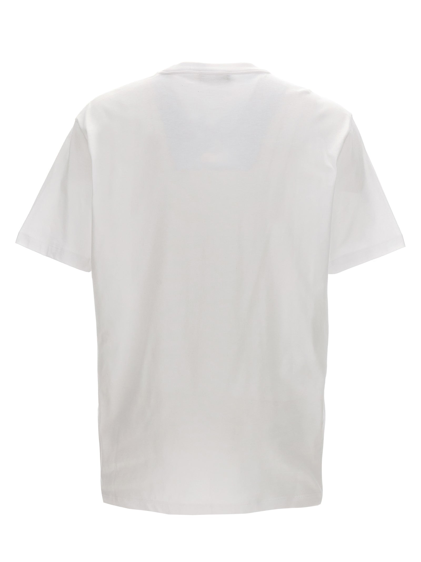 Versace White Cotton Crew Neck T-Shirt with Medusa Logo