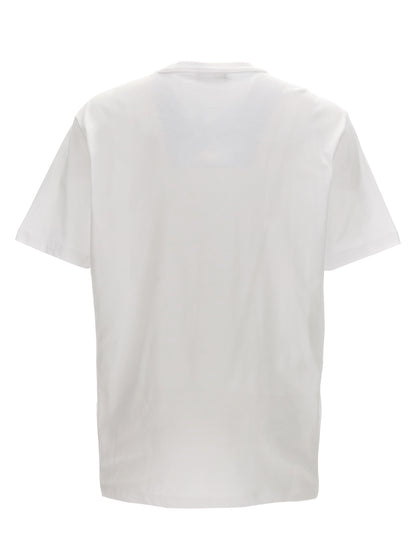 Versace White Cotton Crew Neck T-Shirt with Medusa Logo