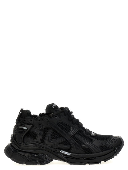Balenciaga Runner Gradient Black Polyester Athletic Sneakers