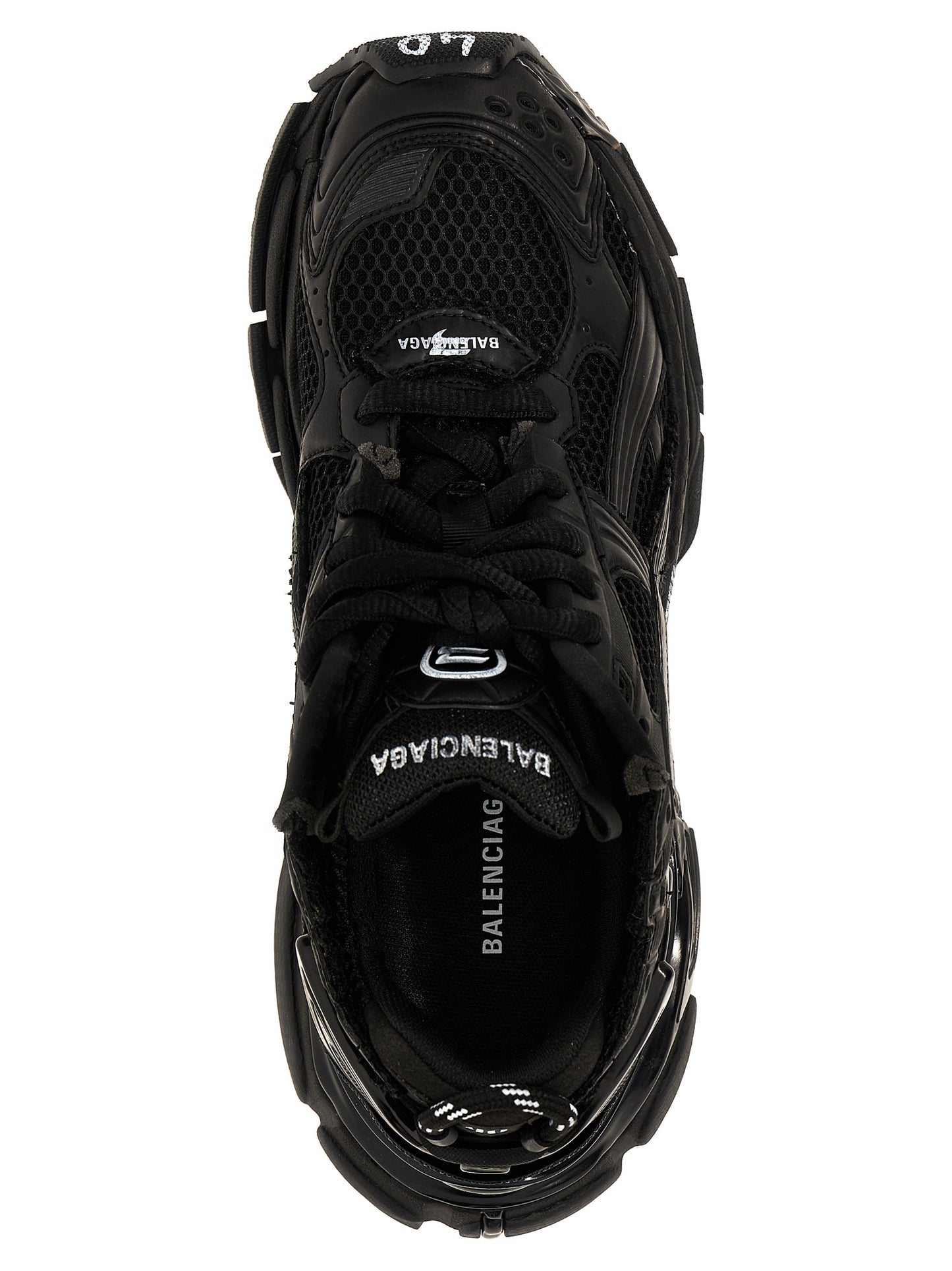 Balenciaga Runner Gradient Black Polyester Athletic Sneakers