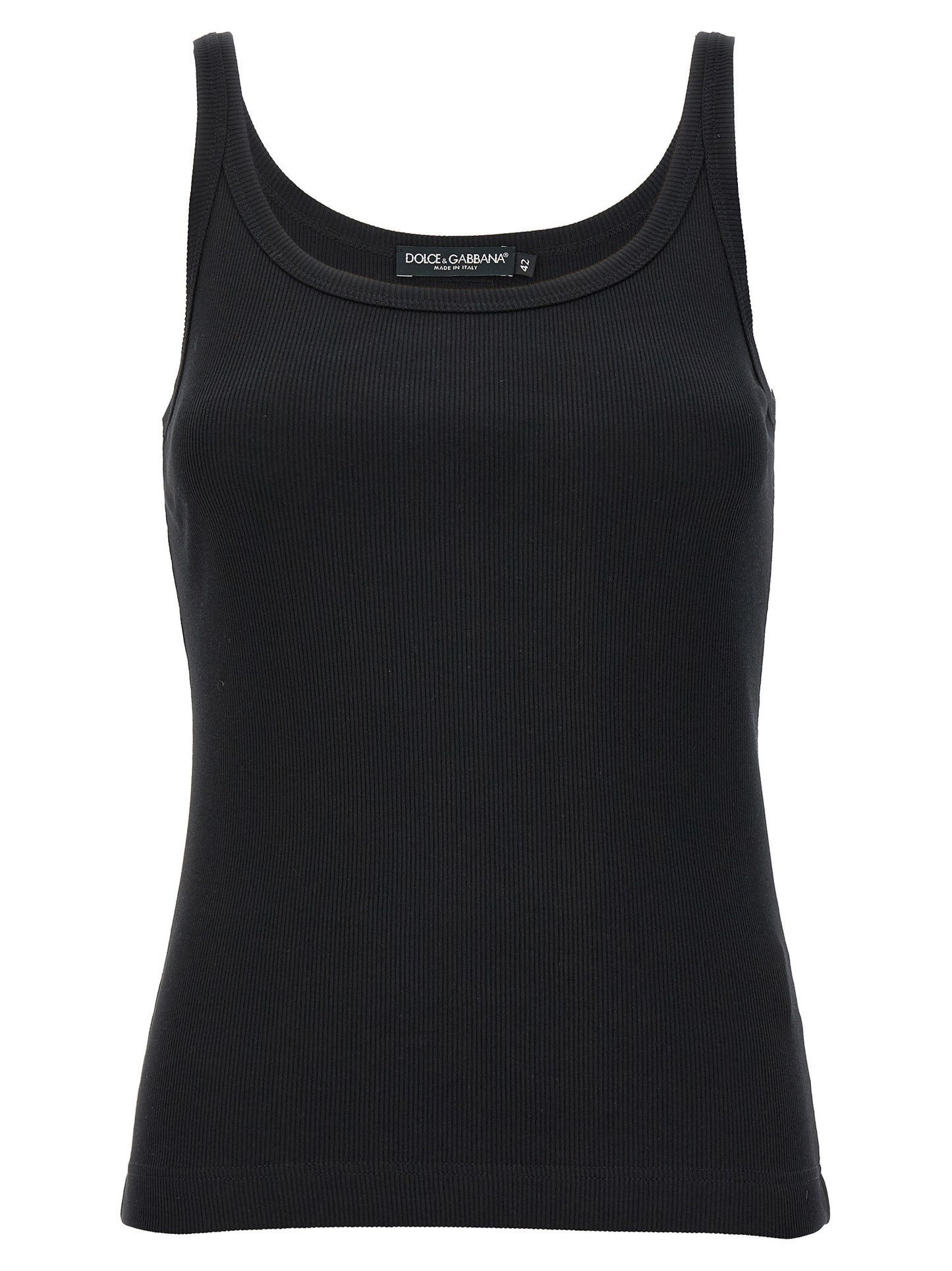 Dolce & Gabbana Black Cotton Tank Top for Women