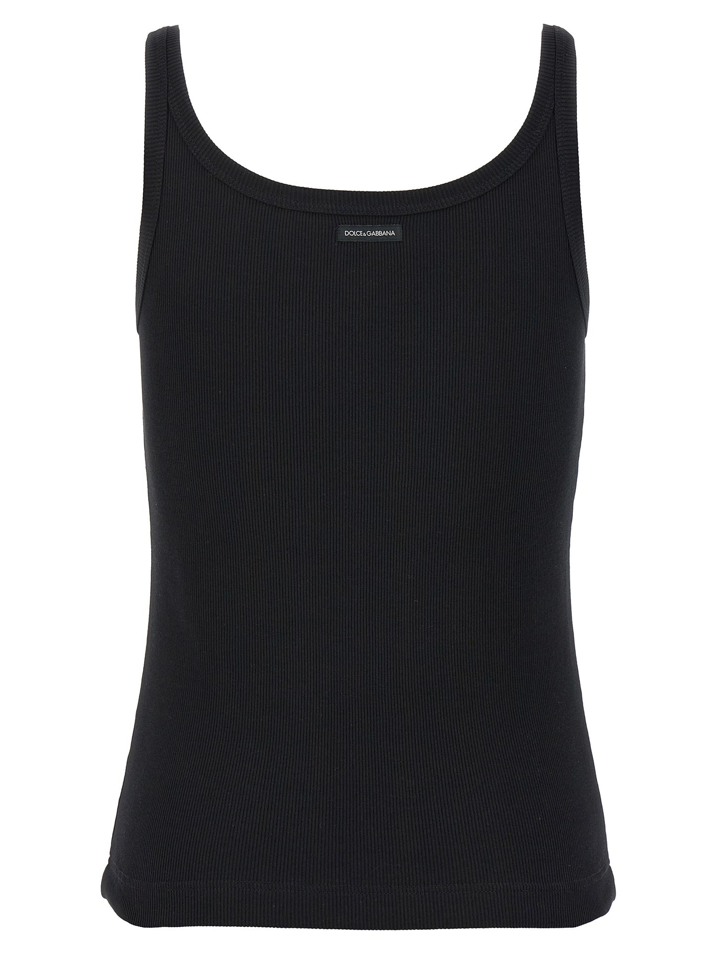 Dolce & Gabbana Black Cotton Tank Top for Women