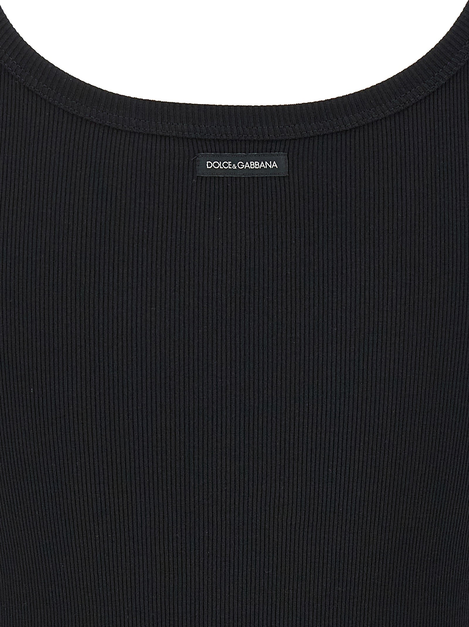 Dolce & Gabbana Black Cotton Tank Top for Women