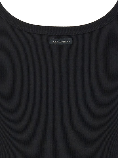 Dolce & Gabbana Black Cotton Tank Top for Women