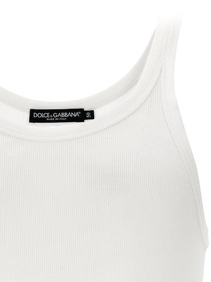 Dolce & Gabbana White Cotton Tank Top for Men - IT50 | L