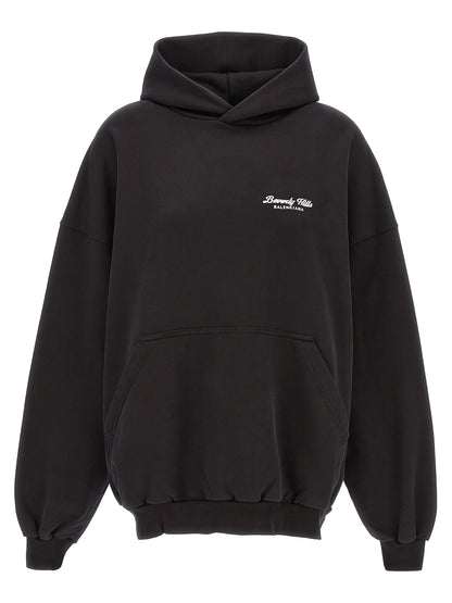 Balenciaga Beverly Hills Bicolor Cotton Hoodie
