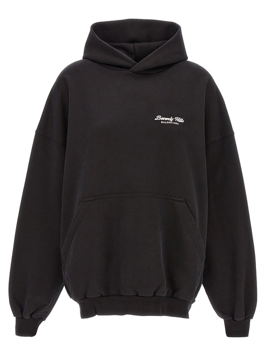 Balenciaga Beverly Hills Bicolor Cotton Hoodie