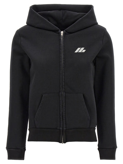Balenciaga Black Stretch Cotton Hoodie