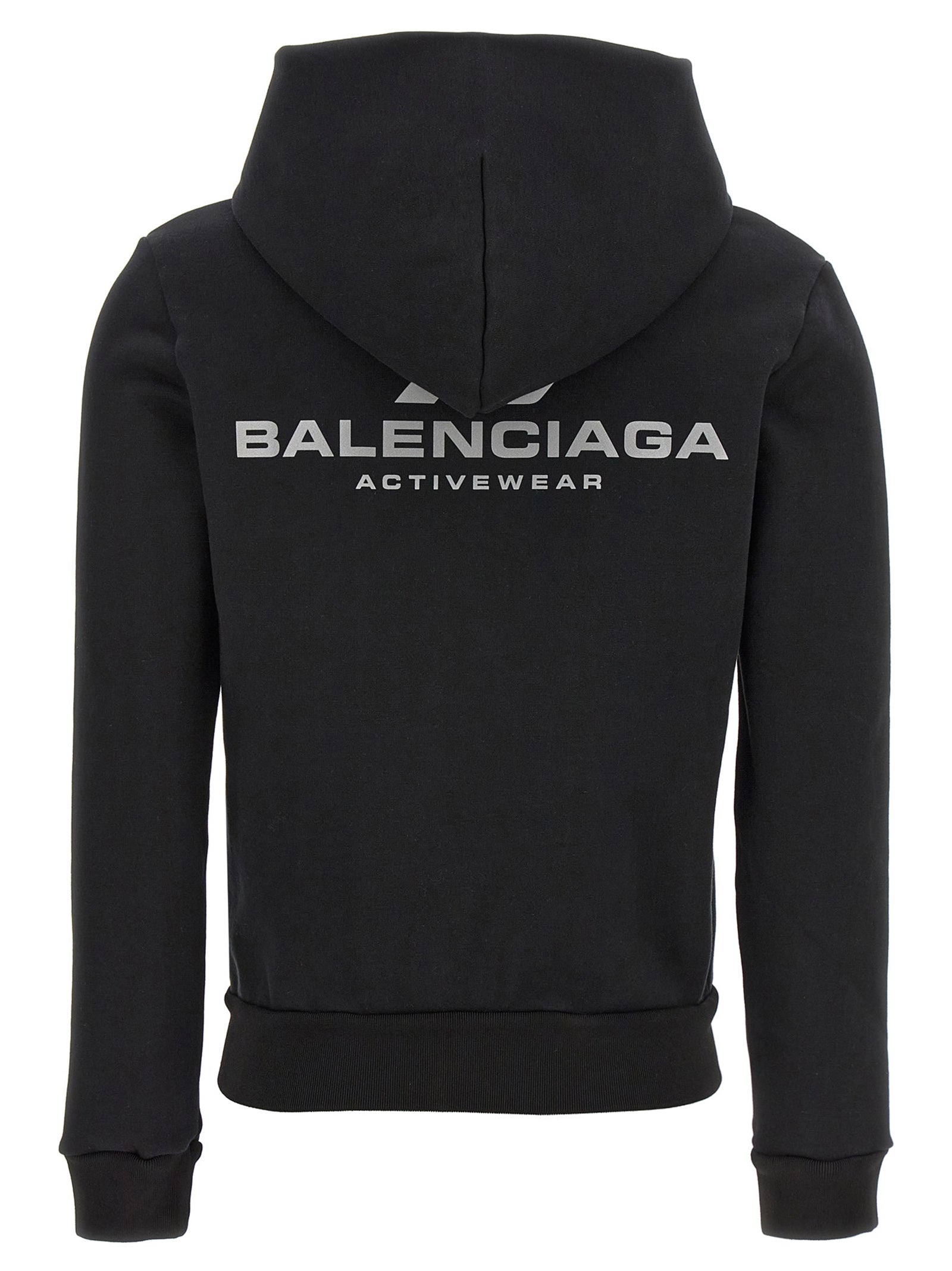 Balenciaga Black Stretch Cotton Hoodie
